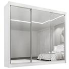 Guarda Roupa Dubai D Doro Casal Todo Espelhado 3 Portas 6 Gavetas Cor Branco Guarda Roupa Dubai D Doro Casal Todo Espelhado 3 Portas 6 Gavetas Cor Branco