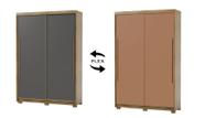 Guarda Roupa Dubai Infinity 163cm 2 Portas de Correr MDF Alasca Nature Flex Camarim Vila Rica Guarda Roupa Dubai Infinity 163cm 2 Portas de Correr MDF Alasca Nature Flex Camarim Vila Rica