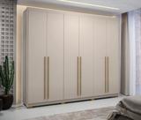 Guarda-Roupa Dubai Majestic 230cm MDF 6 Gavetas - Fendi/Fendi Vila Rica