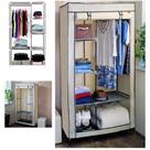 Guarda roupa duplo portatil cabideiro arara roupas 5 prateleiras armario dobravel organizador preto