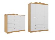 Guarda Roupa e Cômoda Provençal Encanto Permobili MDF