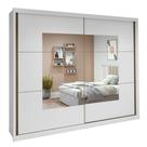 Guarda Roupa Easy Max 2 Portas C/ Espelho Branco Lopas