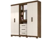 Guarda-Roupa Eldorado Castanho Wood/Baunilha Moval Móveis