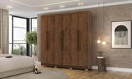 Guarda Roupa Elegance 6 Portas e 2 Gavetas Internas - Cor Imbuia Rústico - Vila Rica Guarda Roupa Elegance 6 Portas e 2 Gavetas Internas - Cor Imbuia Rústico - Vila Rica