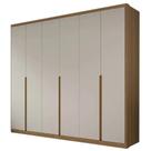 Guarda Roupa Enseada Casal 6 Portas 9 Gavetas Rimo Cor Jequitibá Palha