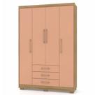 Guarda Roupa Espanha 4 Portas Nature Camarim Vila Rica