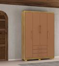 Guarda Roupa Espanha Solteiro 150cm - Nature/ Camarim Vila Rica