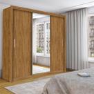 Guarda Roupa Espelho 3 Portas 4 Gavetas Carioca Moveis