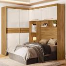 Guarda-roupa Florença Casal Com 6 Portas Para Cama Box 138cm Freijó Off White Guarda-roupa Florença Casal Com 6 Portas Para Cama Box 138cm Freijó Off White