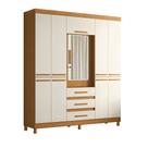 Guarda Roupa Fusion Casal 9 Portas 3 Gavetas Espelho Central Móveis Albatroz
