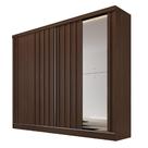 Guarda Roupa Galati Ripado Com 1 Espelho MDF - MadeMarcs