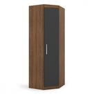 Guarda Roupa Genova Módulo Canto Ipe Wood Com Grafite Batrol Ipe Wood Com Grafite