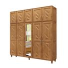 Guarda-Roupa Grécia Casal - 5 Portas 3 Gavetas com Espelho - Cavazotto