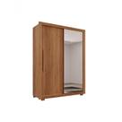 Guarda Roupa Guarda Roupa Panamá 2 Portas Corrediças 2 Gavetas Cinamomo com Espelho