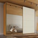 Guarda Roupa Hanover 02 Pts Flutuantes 100 MDF com 1 Espelho - MadeMarcs Guarda Roupa Hanover 02 Pts Flutuantes 100 MDF com 1 Espelho - MadeMarcs
