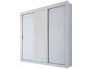 Guarda roupa herval ph 1681 - cor cedro - com espelho
