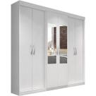 Guarda roupa herval ph 1691 - cor branco - com espelho