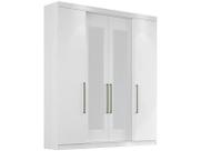 Guarda roupa herval ph 1717 - cor branco - com espelho
