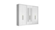 Guarda roupa herval ph 1720 - cor branco - com espelho