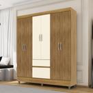 Guarda Roupa Ideal 6 Portas 2 Gavetas - Nature /Brisa/ Champanhe Vila Rica Guarda Roupa Ideal 6 Portas 2 Gavetas - Nature /Brisa/ Champanhe Vila Rica