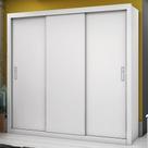 Guarda-roupa Ilheus Sem Espelho Branco Carioca Móveis Branco