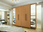 Guarda Roupa Imperial Casal 6 Portas 6G C/ Espelho - Batrol - Freijo