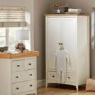 Guarda Roupa Infantil 2 Portas 1 Gaveta em Madeira Maciça Branco e Carvalho Nest Yescasa Guarda Roupa Infantil 2 Portas 1 Gaveta em Madeira Maciça Branco e Carvalho Nest Yescasa