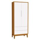 Guarda Roupa Infantil 2 Portas Classic com Pés Amadeirado - Reller Móveis