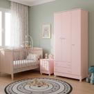 Guarda Roupa Infantil 3 Porta 2 Gavetas Doce Sonho MDP Qmovi