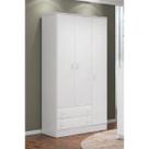 Guarda-Roupa Infantil 3 Portas 2 Gavetas Doce Sonho Qmovi Branco