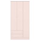 Guarda Roupa Infantil 3 Portas 2 Gavetas Doce Sonho Rosa - Qmovi