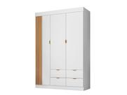 Guarda Roupa Infantil 3 Portas 4 Gavetas Ayla BRANCO - Phoenix Baby Guarda Roupa Infantil 3 Portas 4 Gavetas Ayla BRANCO - Phoenix Baby