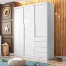 Guarda Roupa Infantil 3 Portas 4 Gavetas Perola Phoenix Baby Guarda Roupa Infantil 3 Portas 4 Gavetas Perola Phoenix Baby