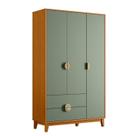 Guarda-Roupa Infantil 3 Portas e 2 Gavetas Kid em MDF
