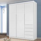 Guarda-roupa Infantil 3 Portas e 4 Gavetas com corrediças telescópicas Guarda-roupa Infantil 3 Portas e 4 Gavetas com corrediças telescópicas