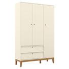 Guarda Roupa Infantil 3 Portas Unique Off White Eco Wood - Matic Guarda Roupa Infantil 3 Portas Unique Off White Eco Wood - Matic