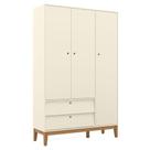Guarda Roupa Infantil 3 Portas Unique Off White Eco Wood - Matic Guarda Roupa Infantil 3 Portas Unique Off White Eco Wood - Matic