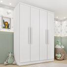 Guarda Roupa Infantil 4 Portas 2 Gavetas 133cm Harmonia Yescasa