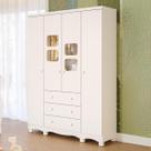 Guarda Roupa Infantil 4 Portas 3 Gavetas 100% MDF Uli