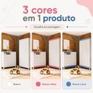 Guarda Roupa Infantil 4 Portas Branco Flex com Cômoda e Sapateira 1 Porta 4 Gavetas Kit Quarto Infantil Aquarela