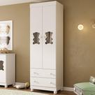 Guarda-roupa Infantil 62cm 2 Portas com Vidro e 2 Gavetas Fofura Multimóveis MP4481 Guarda-roupa Infantil 62cm 2 Portas com Vidro e 2 Gavetas Fofura Multimóveis MP4481