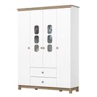 Guarda Roupa Infantil Aconchego 4 Portas Branco - Henn