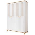 Guarda Roupa Infantil Alfajor 04 portas MDF Retrô Permobili -