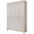 Guarda Roupa Infantil Alfajor 04 portas MDF Retrô Permobili -