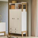 Guarda Roupa Infantil Ambiente Fantasia 4375 Branco Acetinado Qmovi