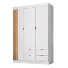 Guarda Roupa Infantil Ayla 3 Portas Branco Acetinado - Phoenix