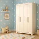 Guarda-Roupa Infantil Canadá 4 Portas e 2 Gavetas 100% MDF Linhamobília