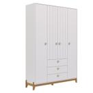 Guarda Roupa Infantil Cocada 4 Portas 100% MDF Permobili -
