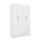 Guarda Roupa Infantil com Cantoneira Evidencia 2 Portas Branco Guarda Roupa Infantil com Cantoneira Evidencia 2 Portas Branco