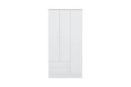 Guarda Roupa Infantil Doce Sonho 3 Portas e 2 Gavetas Branco - Qmovi